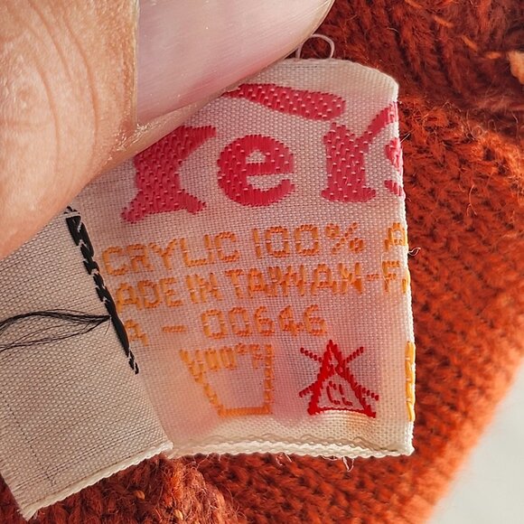 VINTAGE FERSTEN POM POM TOQUE REINDEER TRI COLOUR KIDS - Picture 4 of 6